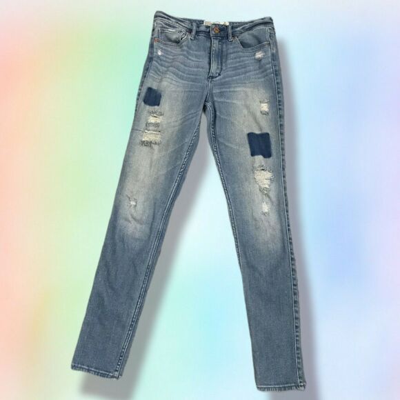 abercrombie & Fitch super skinny jeans high rise 2 R Distressed - Picture 1 of 7